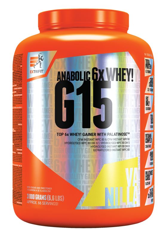 Extrifit G 15 Gainer 3000 g vanilla
