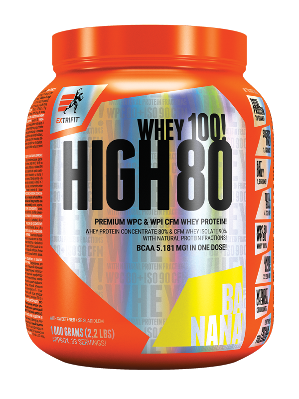 Extrifit High Whey 80 1000 g banana