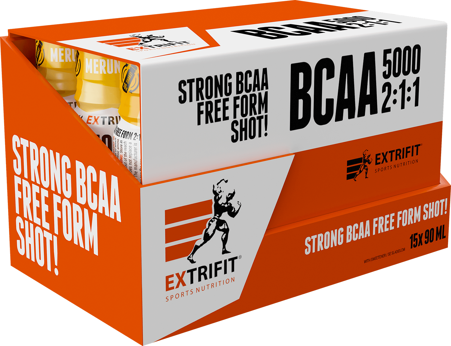 Extrifit BCAA 5000 2:1:1 Shot 15 x 90 ml apricot