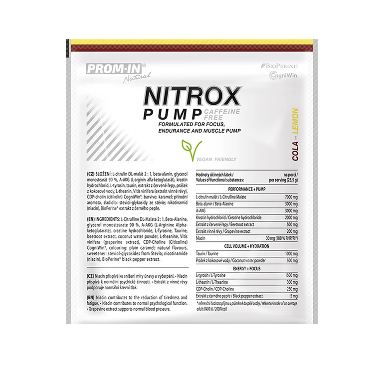 Prom-In Nitrox Pump Caffeine Free Clean 23,5 g
