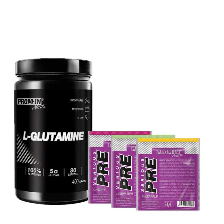 Special Offer Prom-In L-Glutamine 400 g + FREE Serious PRE 24,4 g
