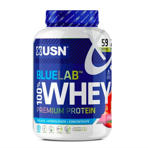 USN BlueLab 100% Whey Protein Premium 2000 g jahoda
