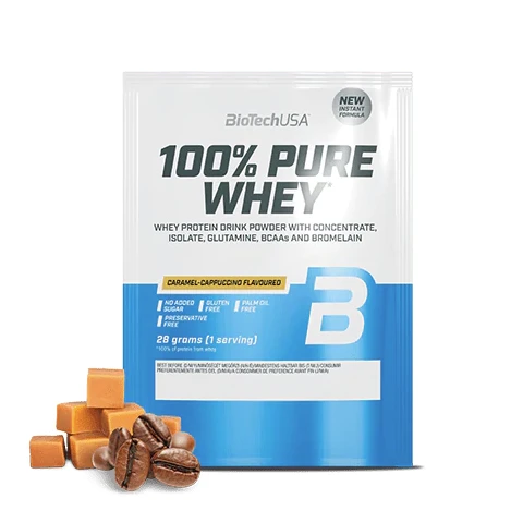 BioTech 100% Pure Whey 28 g caramel cappuccino