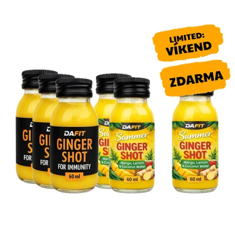 AKCE 5+1 ZDARMA Dafit Ginger Shot For Immunity 60 ml + Summer Ginger Shot 60 ml