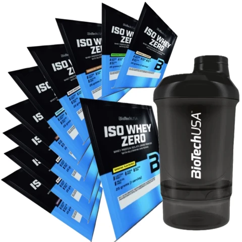 AKCE 10x BioTech Iso Whey Zero 25 g + ZDARMA Šejkr 600 ml