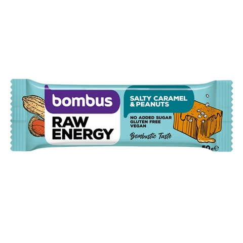 Bombus Raw Energy 50 g salty caramel peanuts