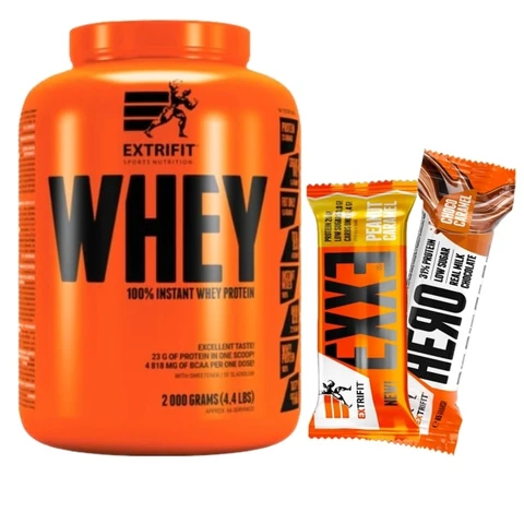 Special Offer Extrifit 100% Whey Protein 2000 g + FREE 2x bar