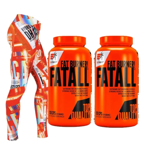 AKCE 1+1 Extrifit Fatall Fat Burner 130 cps + ZDARMA Legíny
