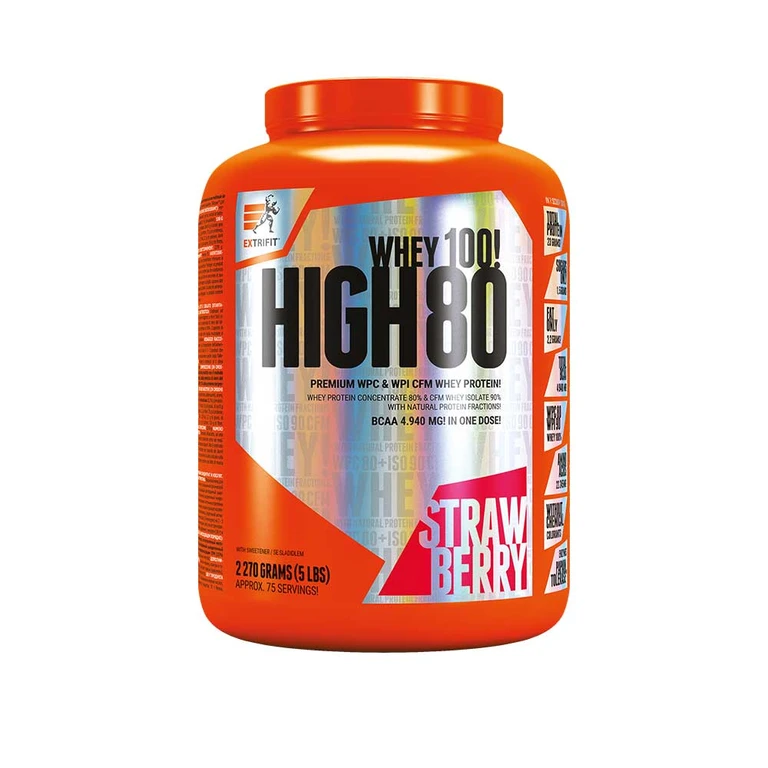 AKCE Extrifit High Whey 80 2270 g strawberry