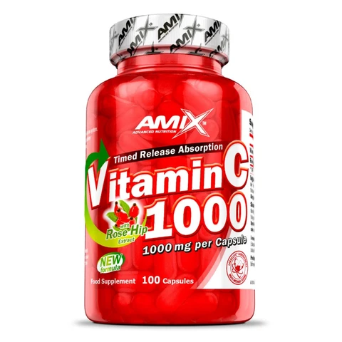 Amix Vitamin C+Rose Hips 1000 mg 100 cps