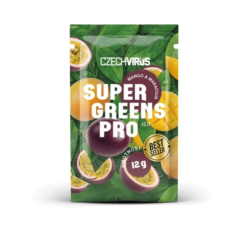 Czech Virus Super Greens Pro V2.0 12 g mango a marakuja
