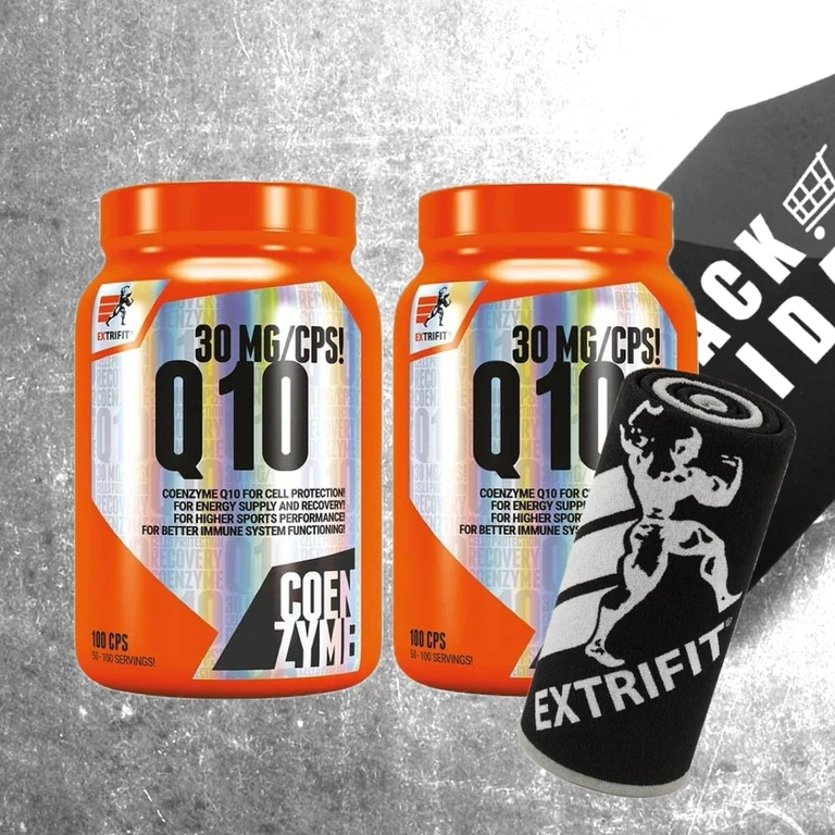 AKCE 1+1 Extrifit Coenzyme Q10 30 mg 100 cps + ZDARMA Ručník