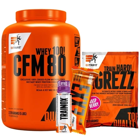 Special Offer Extrifit CFM Instant Whey 80 2270 g + FREE 2x sample + Exxe 65 g