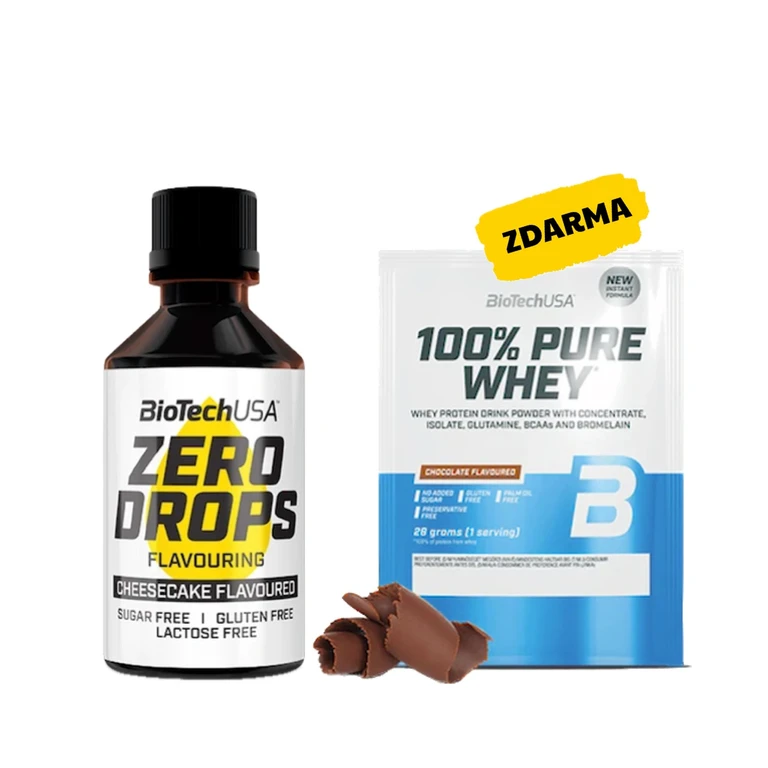 AKCE BioTech Zero Drops 50 ml + ZDARMA 100% Pure Whey 28 g