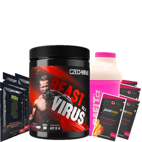 Special Offer Czech Virus Beast Virus V2.0 417,5 g + FREE Shaker 300 ml + 8x sample