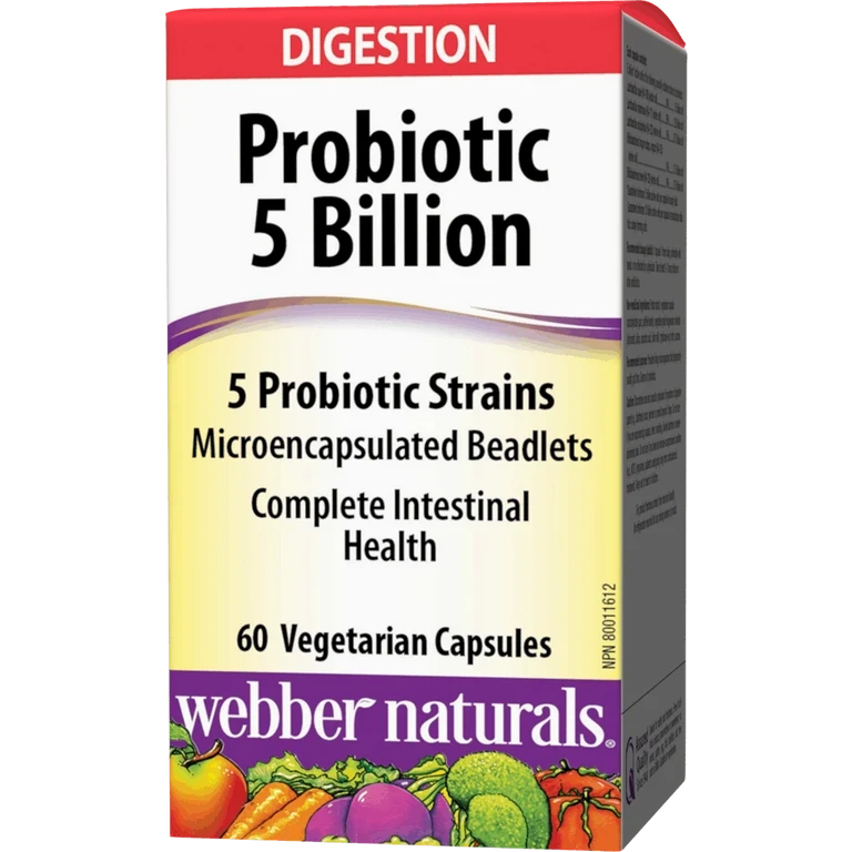 Webber Naturals Probiotic 5 Billion 60 cps