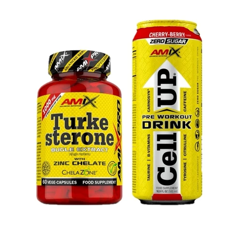 AKCE AmixPro Turkesterone 60 cps + ZDARMA CellUP PreWorkout drink 500 ml