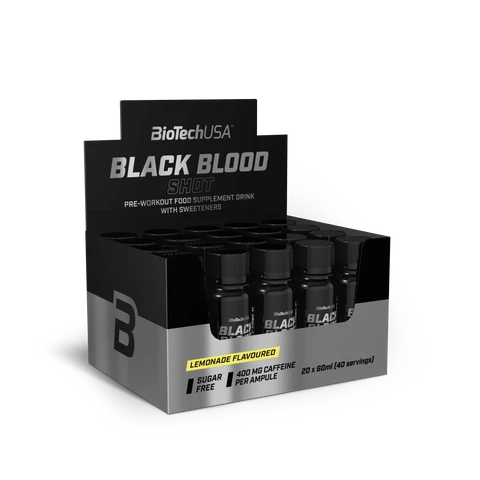 BioTech Black Blood Shot 20 x 60 ml lemonade