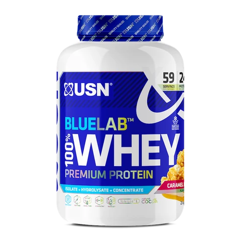 USN BlueLab 100% Whey Protein Premium 2000 g karamel popcorn