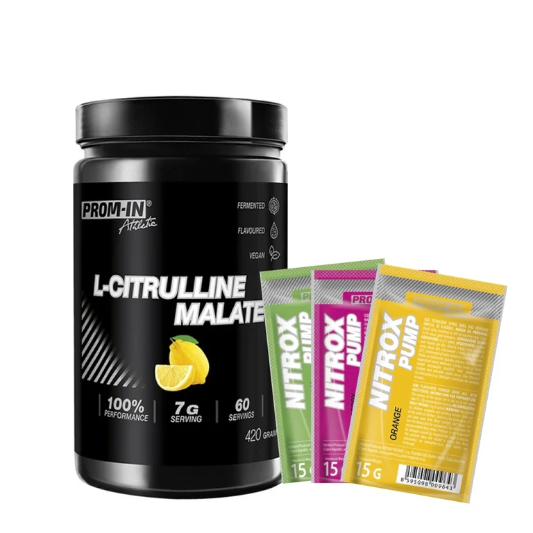 Special Offer Prom-In L-Citrulline Malate 420 g lemon + FREE 3x Nitrox Pump Extreme 15 g