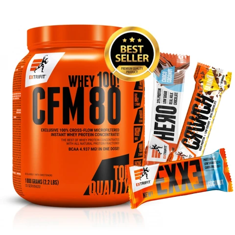AKCE Extrifit CFM Instant Whey 80 1000 g + ZDARMA 3x tyčinka