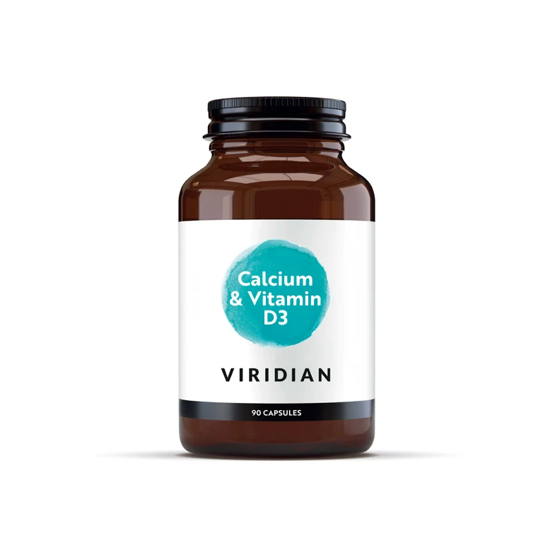 Viridian High Potency Calcium and D3 90 cps (Vápník s vitamínem D3)