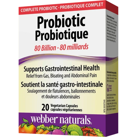Webber Naturals Probiotic 80 billion 20 cps