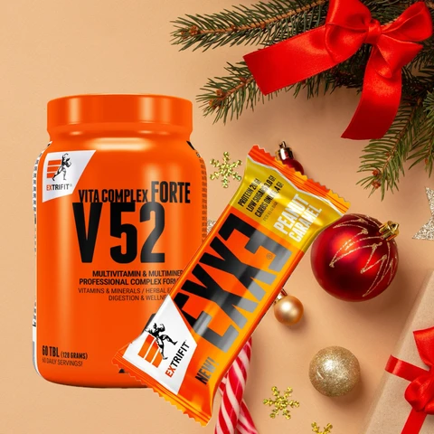AKCE Extrifit V 52 Vita Complex Forte 60 tablet + ZDARMA Exxe bar 65 g