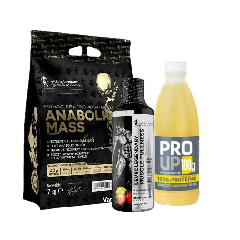 Special Offer Kevin Levrone Levrone Mass 7000g + Pro Up 970ml + FREE Glycerol Muscle 480ml
