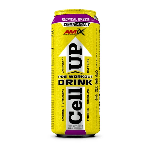 Amix CellUP PreWorkout Drink 500 ml tropical breeze