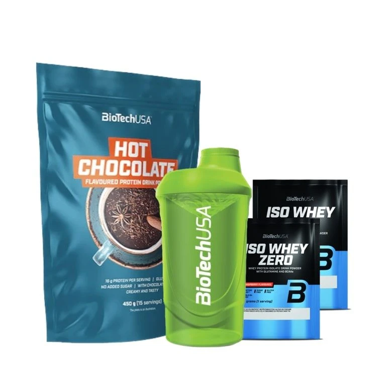 AKCE BioTech Hot Chocolate 450 g + ZDARMA Šejkr 600 ml + 2x vzorek