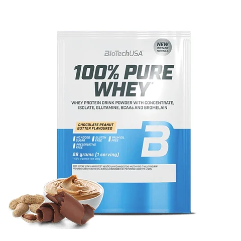 BioTech 100% Pure Whey 28 g chocolate peanut butter