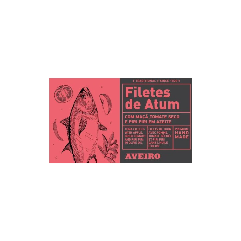 Aveiro Tuna fillets in olive oil with apples, sun-dried tomato and paprika 120 g