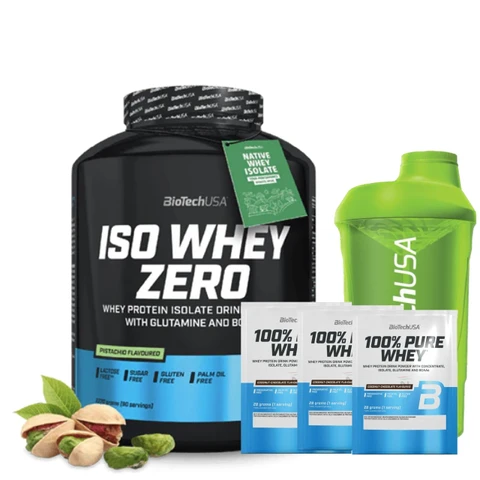 Special Offer BioTech Iso Whey Zero 1816 g + FREE Shaker 600 ml + 3x sample
