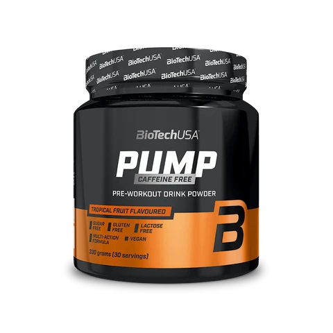 BioTech Pump Caffeine Free 330 g tropical fruit