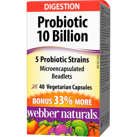 Webber Naturals Probiotic 10 Billion 40 cps