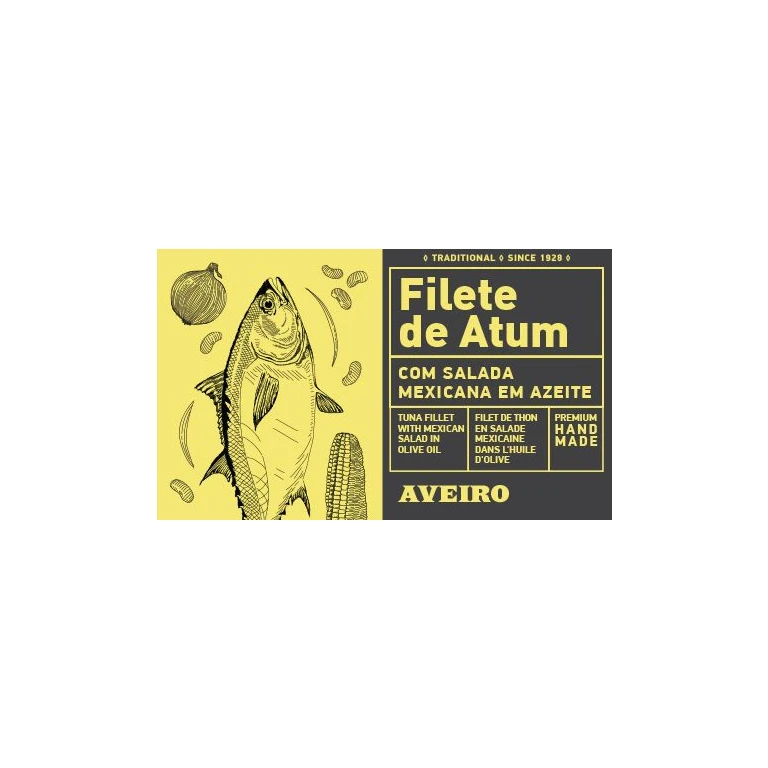 Aveiro Mexican salad with tuna fillets in olive oil 120 g