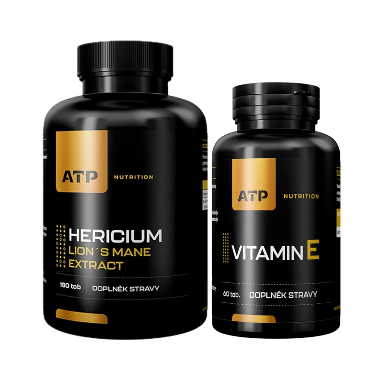 AKCE ATP Nutrition Hericium Lion´s Extract 180 tob + ZDARMA Vitamin E 60 tob