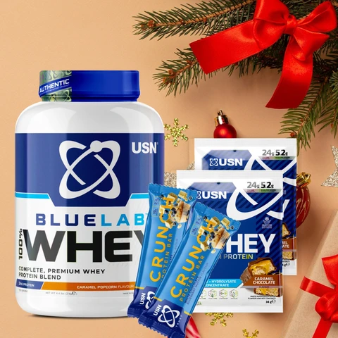 Special Offer USN BlueLab 100% Whey Protein Premium 2000 g + FREE 2x bar 60 g + 2x sample