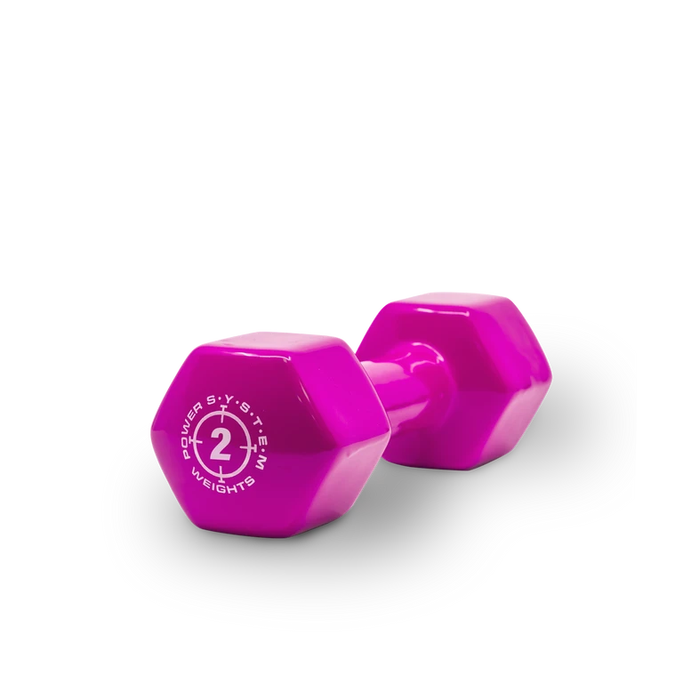 Power System Vinyl Dumbell 2 kg purple