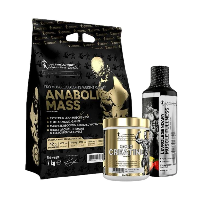 AKCE Kevin Levrone Mass 7000g + Gold Creatine 300g + ZDARMA Glycerol Muscle Fullness 480ml