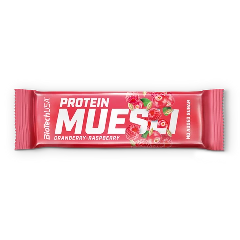 BioTech Protein Muesli Bar 30 g cranberry raspberry