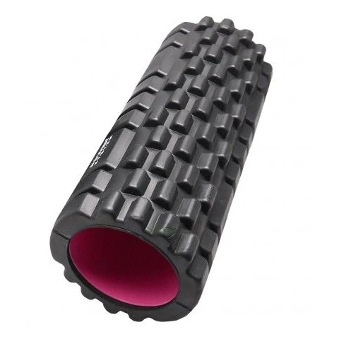 Válec na cvičení Fitness Roller 33 x 14 cm černá růžová