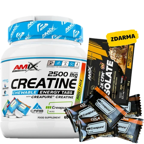 Special Offer Amix Creatine Creapure 2500 mg 60 tbl multi mix + FREE 6x sample