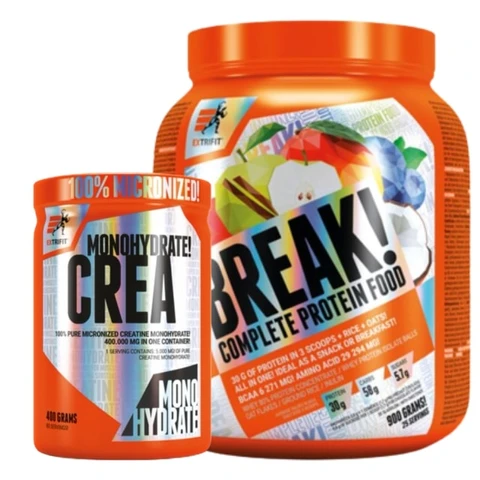 AKCE Extrifit Protein Break! 900 g + Crea Monohydrate 400 g