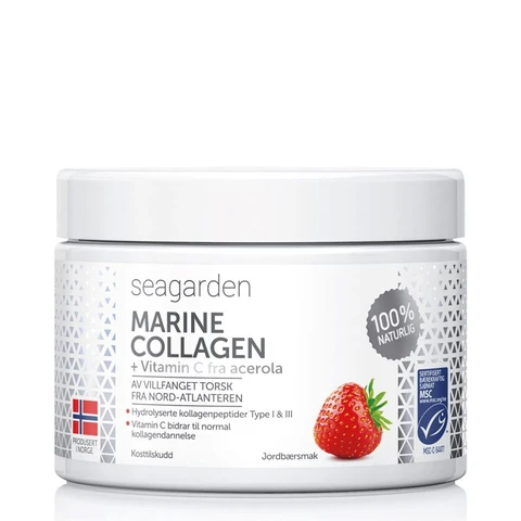 Seagarden Marine Collagen + Vitamin C 150 g strawberry