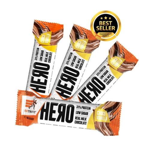 AKCE 3+1 ZDARMA Extrifit Hero Protein Bar 31% 65 g choco vanilla