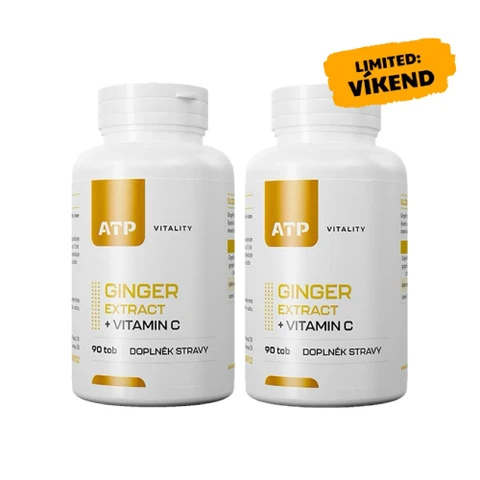 AKCE 1+1 ZDARMA ATP Vitality Ginger Extract + Vitamin C 90 tob