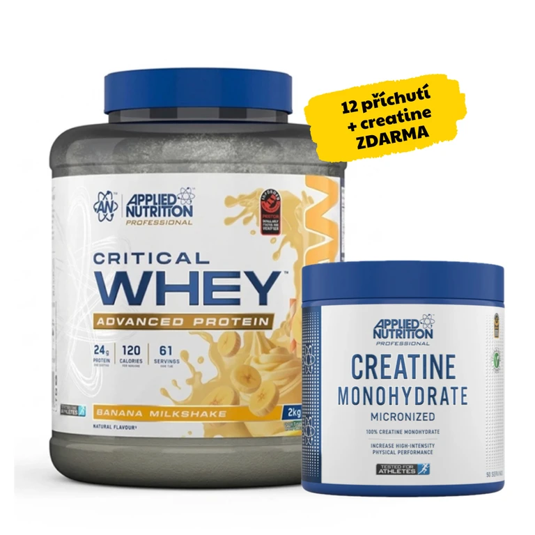 AKCE Applied Nutrition Critical Whey Protein 2000 g + ZDARMA Creatine Monohydrate 250 g