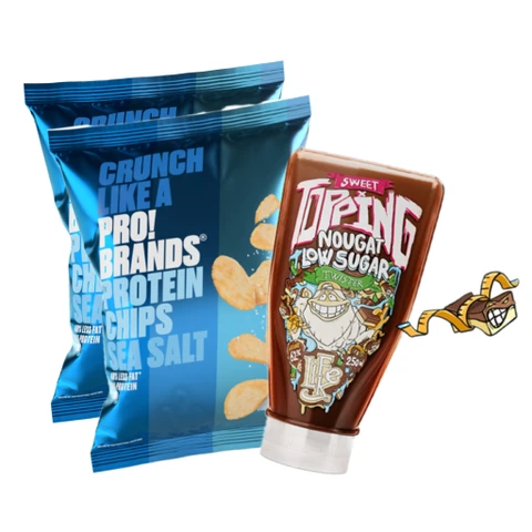 AKCE LifeLike Sweet Topping Twister 250 g nougat + ZDARMA 2x ProBrands Chips 50 g